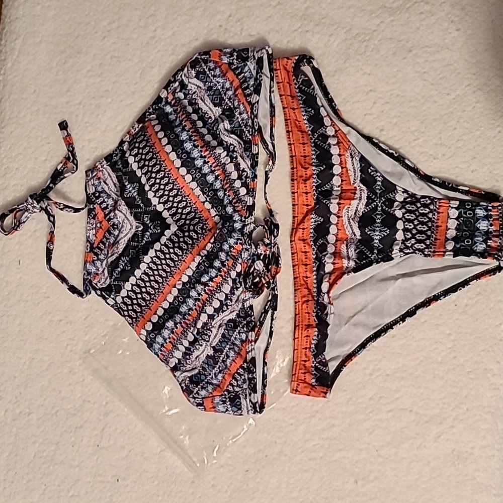 Fairy Season geometric print bikini NWT- Size XL